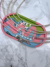 Load image into Gallery viewer, Customised pearly name necklace