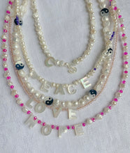 Load image into Gallery viewer, Customised pearly name necklace