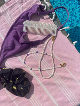 Load image into Gallery viewer, Dark blue evil eye necklace