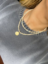 Load image into Gallery viewer, Gold Zodiac Fresh Water Pearl Necklace
