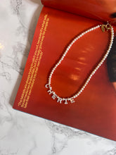 Load image into Gallery viewer, Customised pearly name necklace
